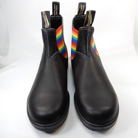 Blundstone Original Chelsea Boots Men\'s US 12 Black Leather Rainbow NEW main image 16